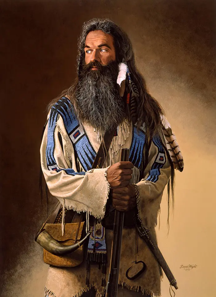 Golden - Mountain Man - David Wright Art